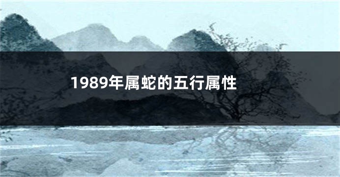 1989年属蛇的五行属性