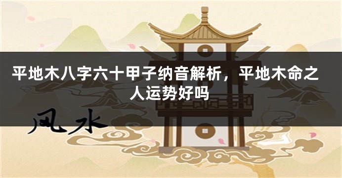 平地木八字六十甲子纳音解析，平地木命之人运势好吗