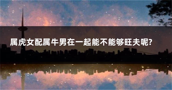 属虎女配属牛男在一起能不能够旺夫呢?