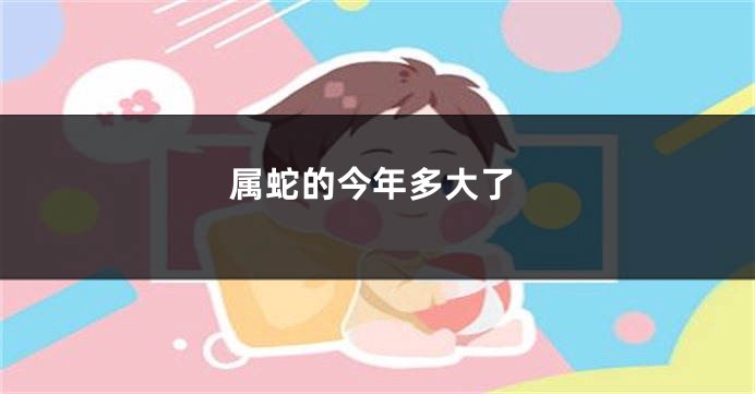 属蛇的今年多大了