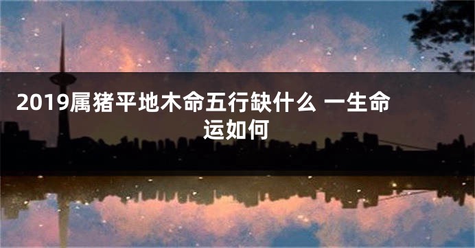 2019属猪平地木命五行缺什么 一生命运如何