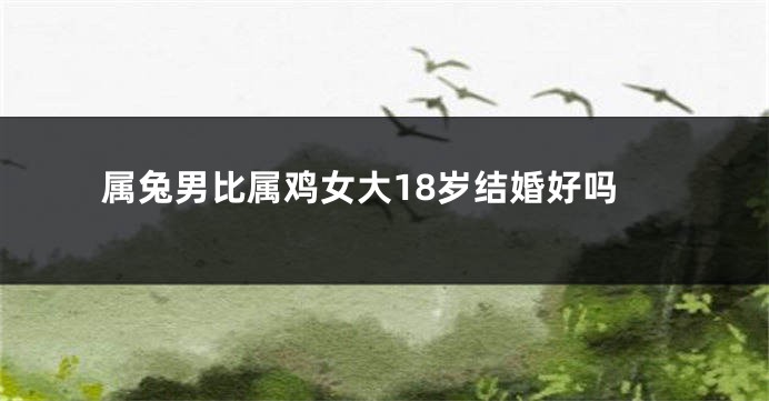 属兔男比属鸡女大18岁结婚好吗