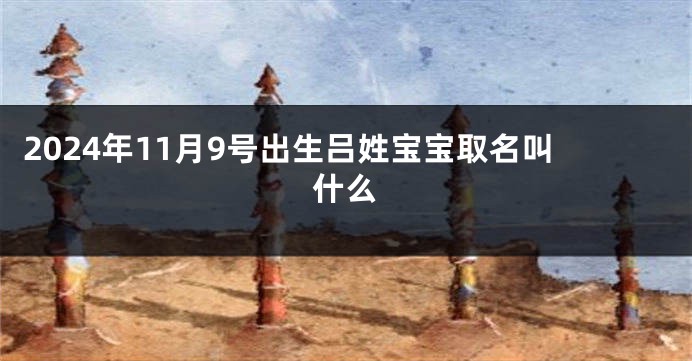 2024年11月9号出生吕姓宝宝取名叫什么
