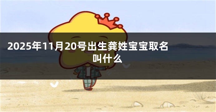 2025年11月20号出生龚姓宝宝取名叫什么