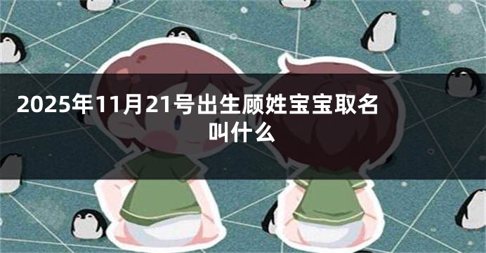 2025年11月21号出生顾姓宝宝取名叫什么