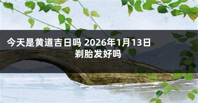 今天是黄道吉日吗 2026年1月13日剃胎发好吗
