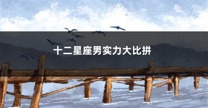 十二星座男实力大比拼