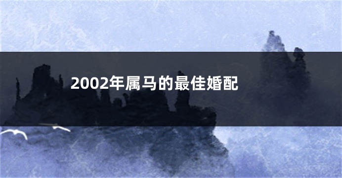 2002年属马的最佳婚配
