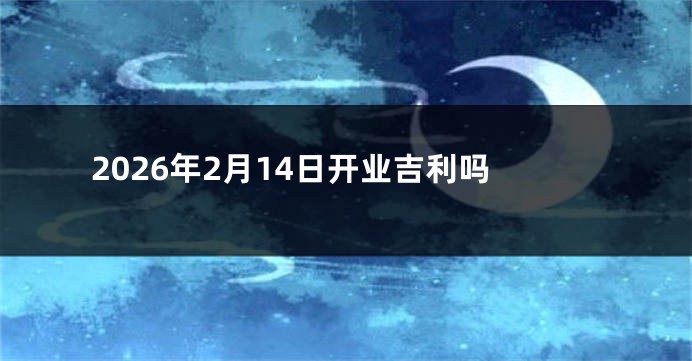 2026年2月14日开业吉利吗