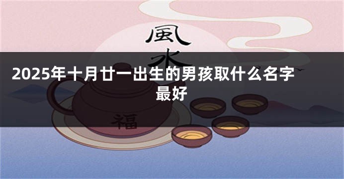 2025年十月廿一出生的男孩取什么名字最好
