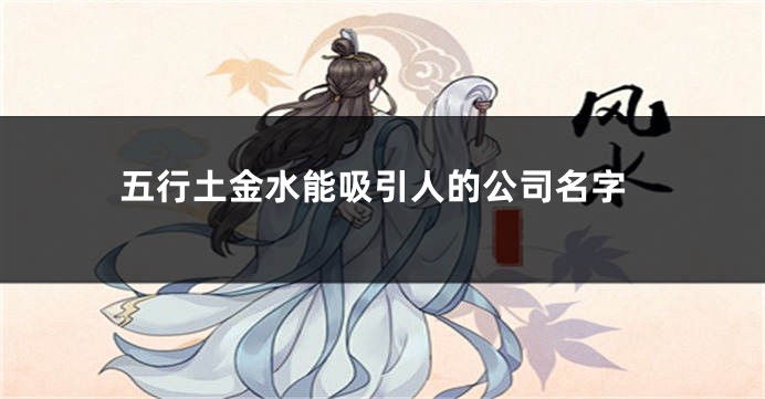 五行土金水能吸引人的公司名字