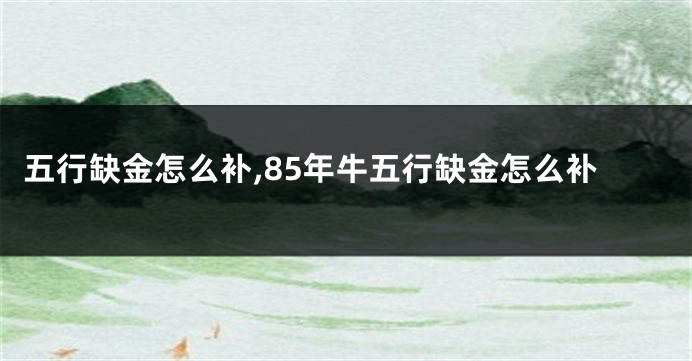 五行缺金怎么补,85年牛五行缺金怎么补