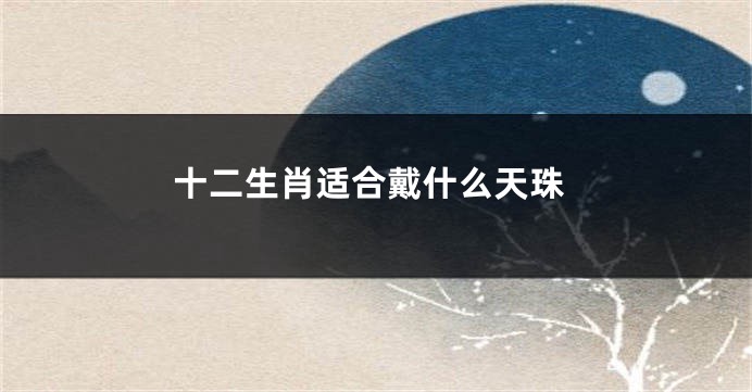 十二生肖适合戴什么天珠