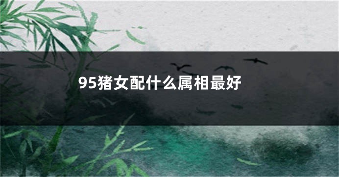 95猪女配什么属相最好