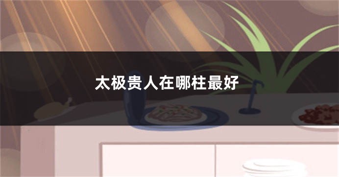 太极贵人在哪柱最好