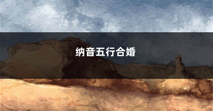 纳音五行合婚
