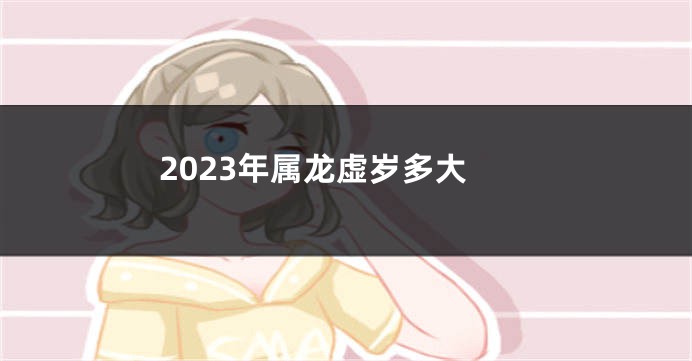 2023年属龙虚岁多大