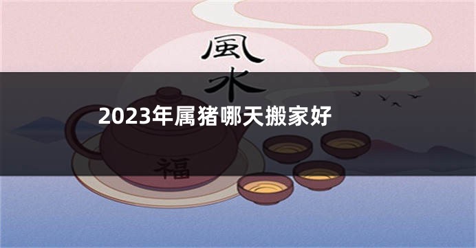2023年属猪哪天搬家好