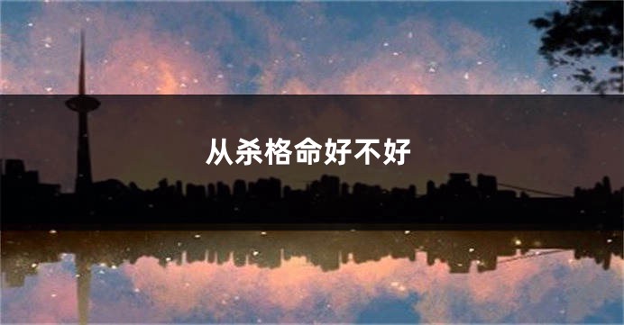 从杀格命好不好
