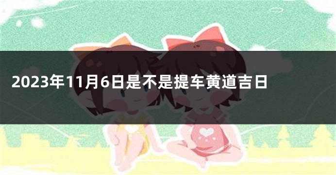2023年11月6日是不是提车黄道吉日