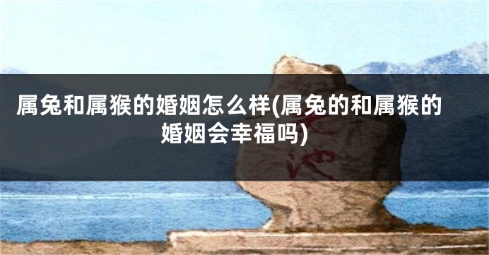 属兔和属猴的婚姻怎么样(属兔的和属猴的婚姻会幸福吗)
