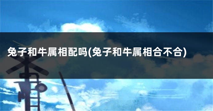 兔子和牛属相配吗(兔子和牛属相合不合)