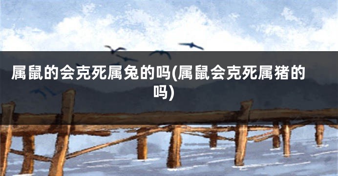 属鼠的会克死属兔的吗(属鼠会克死属猪的吗)
