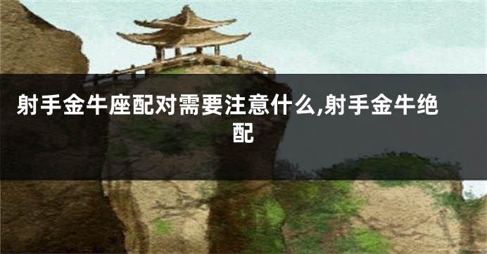 射手金牛座配对需要注意什么,射手金牛绝配