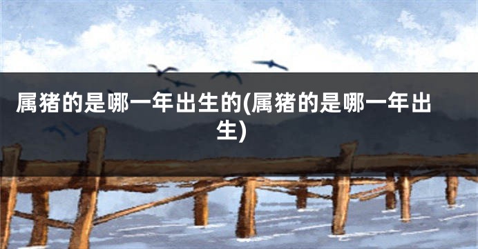 属猪的是哪一年出生的(属猪的是哪一年出生)