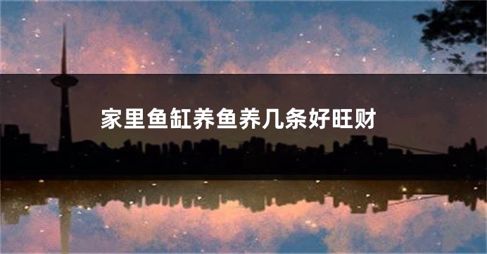 家里鱼缸养鱼养几条好旺财